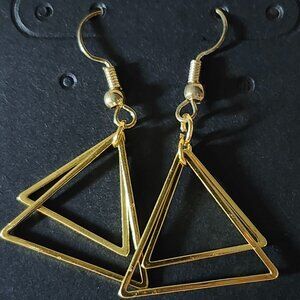 Unapologetic Gold Geometric Earrings